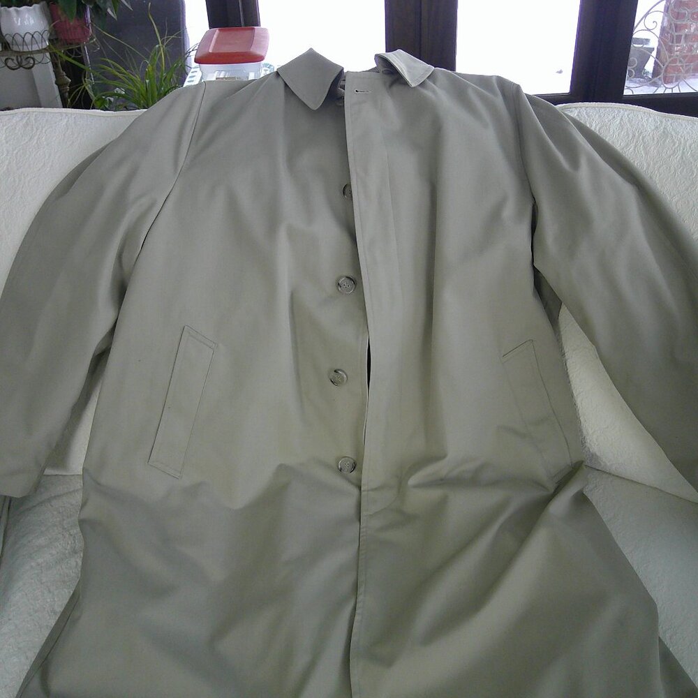Men's 48 X Tall Tan Trench Coat